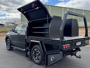 Bronco Alloy Tray and top tray toolbox