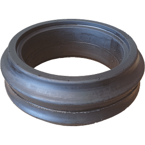 Double Rib Press Wheel Tyre 4" x 12" Semi Pneumatic (3 3/4" x 8" Rim)