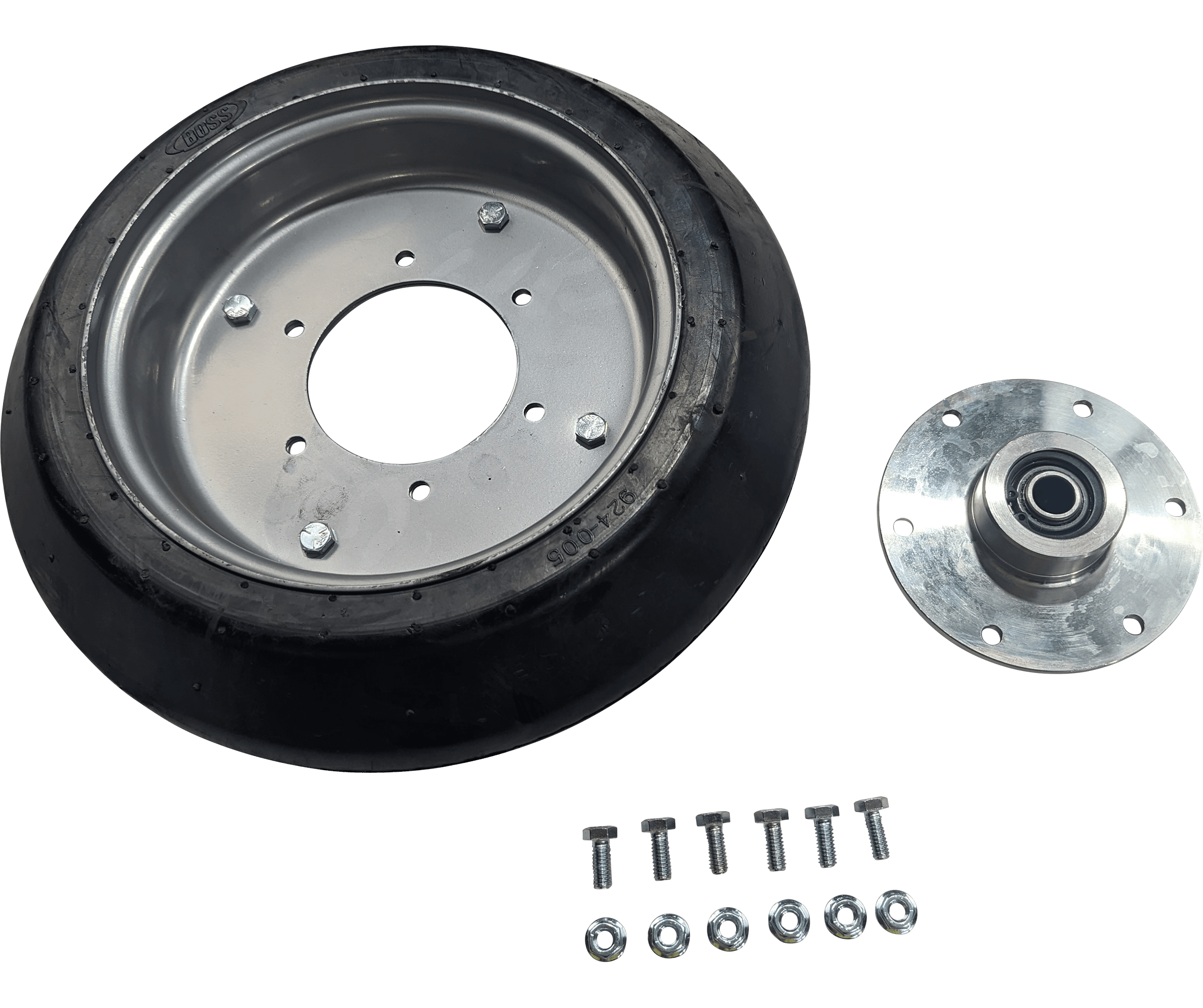 Press Wheel Assembly Kit (4" x 14") - Solid Tyre
