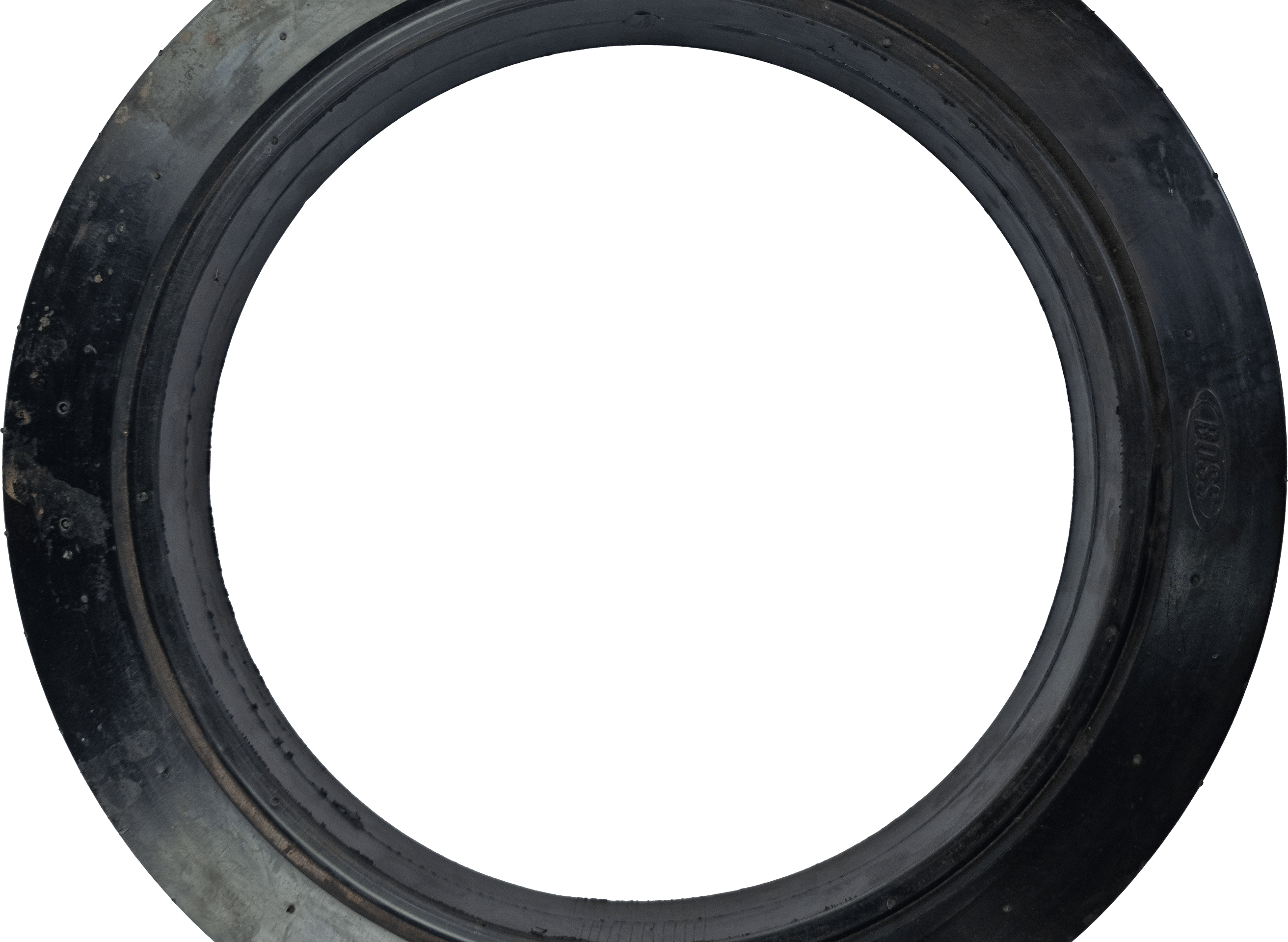 TX 14" Press Wheel Tyre (1") - Solid
